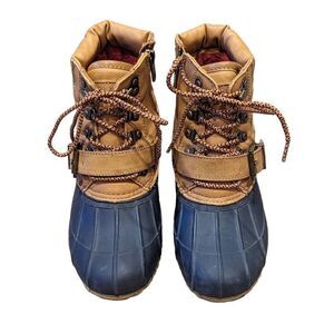 Tommy Hilfiger Women's Tan Plush Lined Duck Boots Size 6